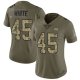 Tampa Bay Buccaneers #45 Devin White Olive/Camo Women's Stitched NFL Limited 2017 Salute to Service Jersey