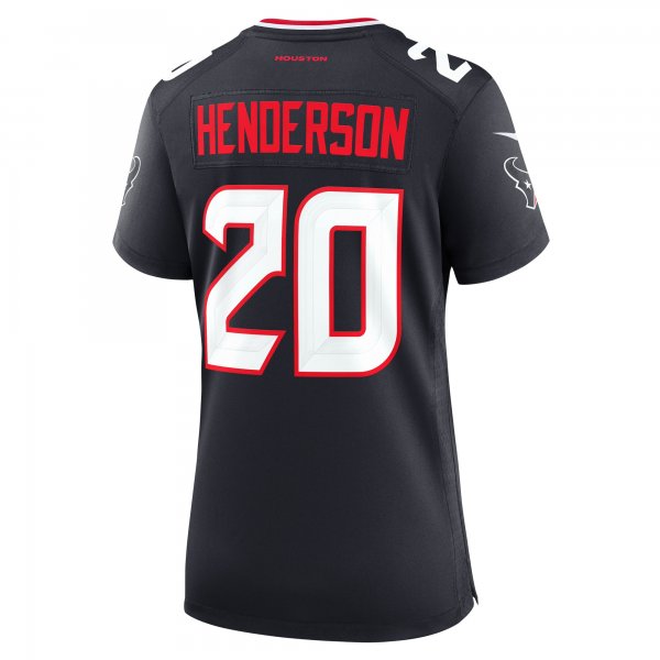 Women's Houston Texans C.J. Henderson Nike  Navy Team Game Jersey