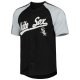 Men's Chicago White Sox Stitches Black Button-Down Raglan Fashion Jersey