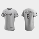 Men's #8 Bo Jackson Chicago White Sox MR Patch Gray Flex Base Jersey