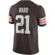 Men's Cleveland Browns Denzel Ward Nike Brown Vapor Limited Jersey