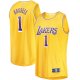 Men's Los Angeles Lakers D'Angelo Russell Fanatics Gold Fast Break Player Jersey - Icon Edition