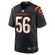 Men's Cincinnati Bengals Garrett Nelson Nike  Black  Game Jersey