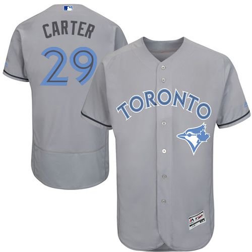 Toronto Blue Jays #29 Joe Carter Grey Flexbase Collection 2016 Father's Day Stitched MLB Jersey