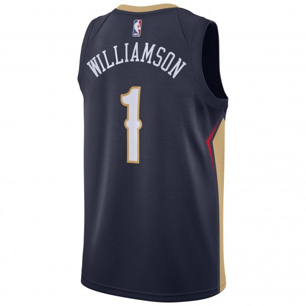 Men's New Orleans Pelicans Zion Williamson Nike Navy 2019 NBA Draft First Round Pick Swingman Jersey - Icon Edition