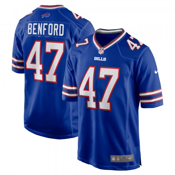 Men's Buffalo Bills Christian Benford Nike Royal Game Jersey