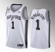 Men's San Antonio Spurs #1 Victor Wembanyama White 2022/23 Association Edition With NO.6 Patch Stitched NBA Jersey