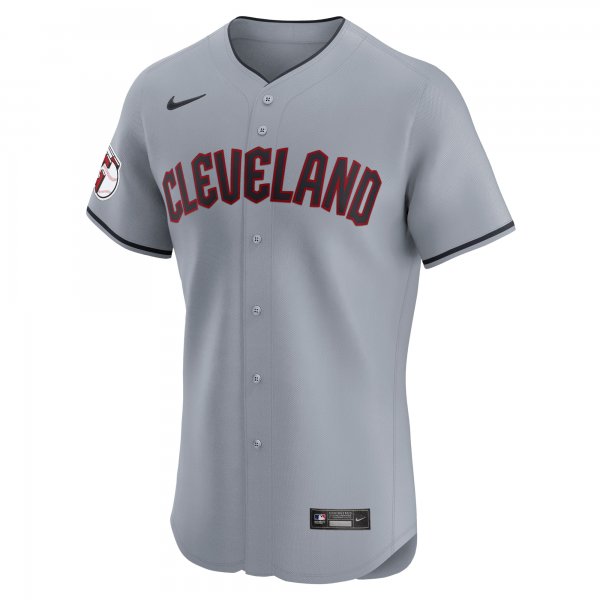 Men's Cleveland Guardians Nike Gray Road 2024 Jackie Robinson Day Elite Jersey