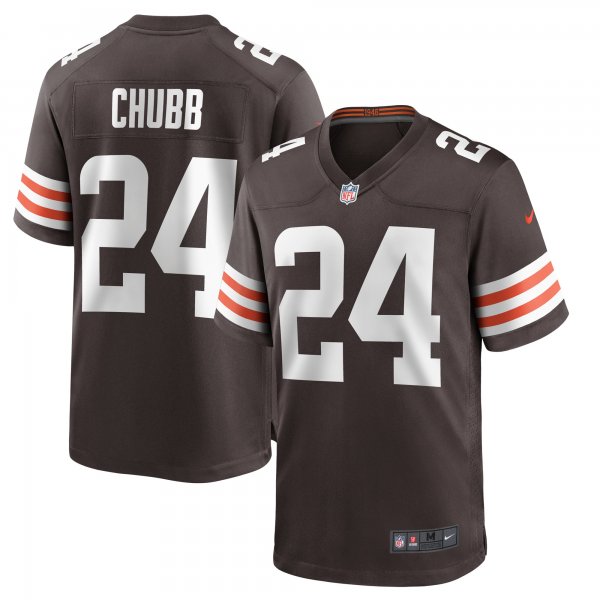 Men's Cleveland Browns Nick Chubb Nike Brown Player Game Jersey