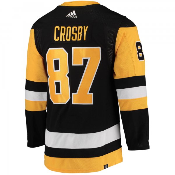 Men's Pittsburgh Penguins Sidney Crosby adidas Black Home Primegreen Player Jersey