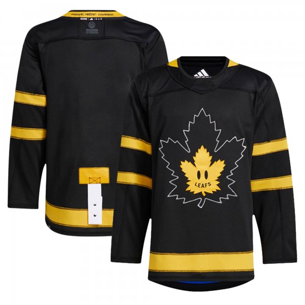 Men's adidas Black Toronto Maple Leafs x drew house Alternate Custom Jersey