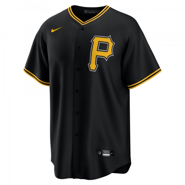 Men's Pittsburgh Pirates Paul Skenes Nike Black Alternate Replica Player Jersey