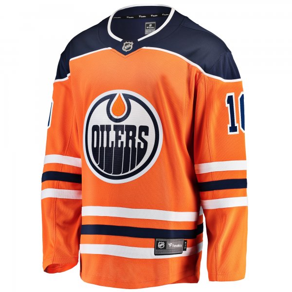 Men's Edmonton Oilers Derek Ryan Fanatics Orange Home Breakaway Player Jersey