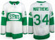 Men's Adidas Toronto Maple Leafs #34 Auston Matthews White St. Pats Adidas Player Jersey