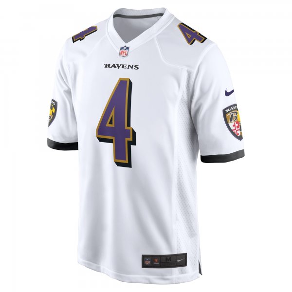 Men's Baltimore Ravens Zay Flowers Nike  White  Game Jersey