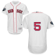 Boston Red Sox #5 Nomar Garciaparra White Flexbase Collection 2018 World Series Stitched MLB Jersey