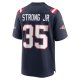 Men's New England Patriots Pierre Strong Jr. Nike Navy Game Player Jersey