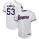 Youth Texas Rangers #53 Adolis Garcia Nike White 2024 Gold Collection Limited Player Jersey