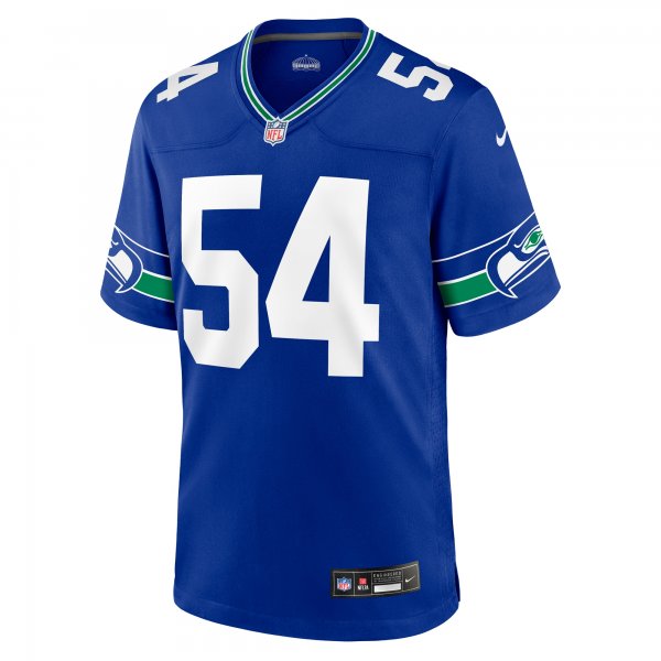 Men's Seattle Seahawks Bobby Wagner Nike Royal Throwback Player Game Jersey