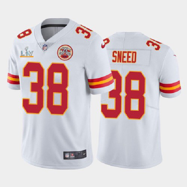 Mens Kansas City Chiefs L'Jarius Sneed White 2021 Super Bowl LV Jersey