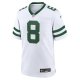 Men's New York Jets Aaron Rodgers Nike Legacy White Player Game Jersey