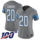 Women's Detroit Lions #20 Barry Sanders GrayStitched NFL Limited Rush 100th Season Jersey