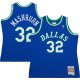 Men's Dallas Mavericks Jamal Mashburn Mitchell & Ness Blue 2001/02 Hardwood Classics Swingman Jersey