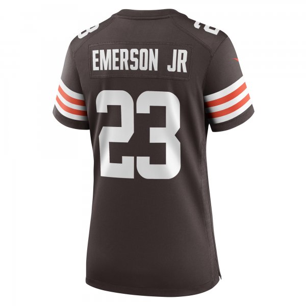 Women's Cleveland Browns Martin Emerson Jr. Nike Brown Game Player Jersey