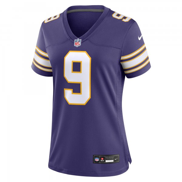 Women's Minnesota Vikings J.J. McCarthy Nike Purple 2nd Alternate 2024 NFL Draft First Round Pick Player Game Jersey