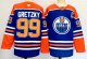 Men's #99 Wayne Gretzky Edmonton Oilers Blue And Orange City Edition Jersey