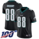 Men's Philadelphia Eagles #88 Dallas Goedert Black Alternate Stitched NFL 100th Season Vapor Limited Jersey