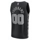 Men's San Antonio Spurs  Fanatics Black  Fast Break Custom Replica Jersey - Statement Edition