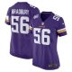 Women's Minnesota Vikings Garrett Bradbury Nike Purple Game Jersey