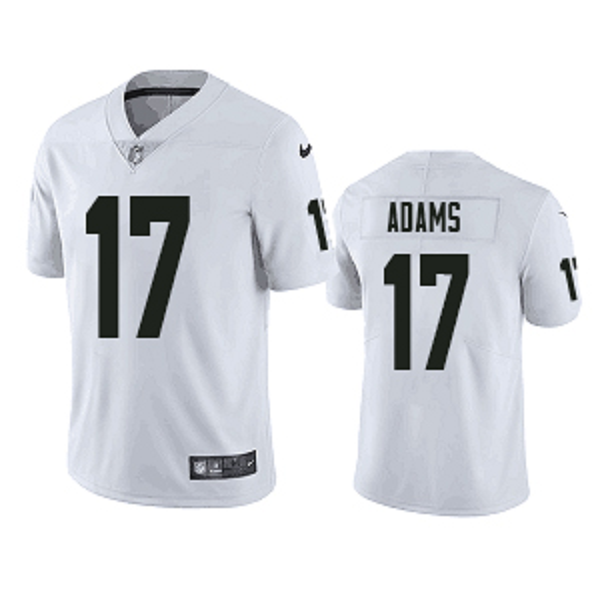 Men's Las Vegas Raiders #17 Davante Adams White Vapor Limited Jersey